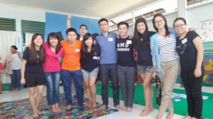 Tanoto Scholars from Singapore Management University at Project Sukacita 3.